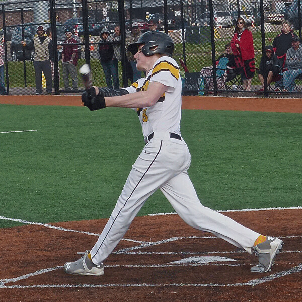 Brett Benson is another of the half-dozen sophomores setting the tempo for the Toppers. Photo credit: John Gilbert