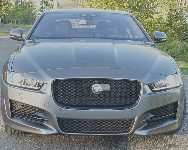The Jaguar XE sedan can be bought with a highly efficient 2.0-liter turbo-diesel. Photo credit: John Gilbert