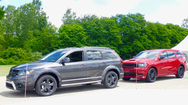 The SRT Durango and its smaller brother, the Journey, get Dodge’s high-performance treatment for 2018. Photo credit: John Gilbert