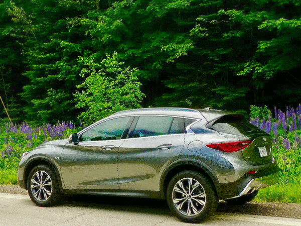 All the contours on the sides of the QX30 flow in harmony front to rear. Photo credit: John Gilbert