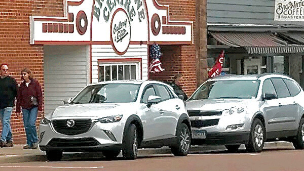 Parked amid larger SUVs on the streets of Bayfield, the CX3 drew a lot of curious onlookers. Photo credit: John Gilbert