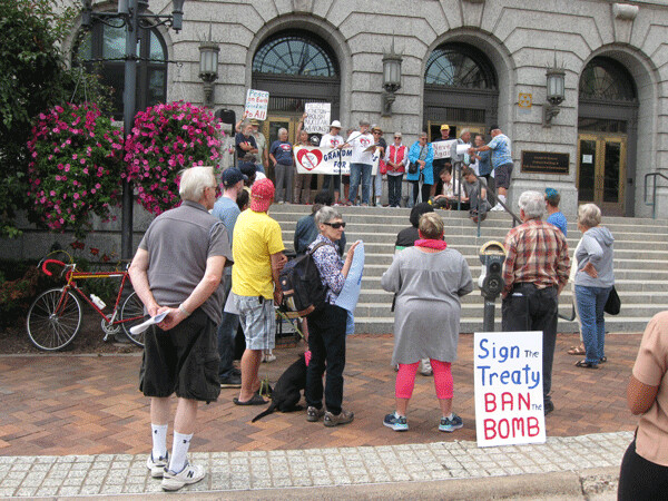 Ban the bomb rally Duluth
