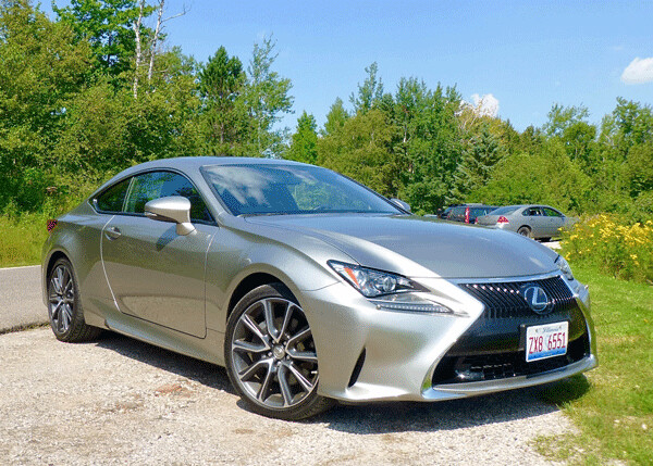 Lexus RC350 shows off exotic styling from every angle. Photo credit: John Gilbert
