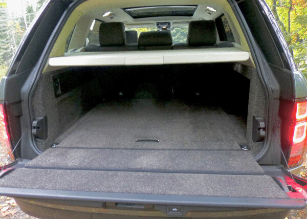 Spacious cargo area can house luggage or sporting gear. Photo credit: John Gilbert