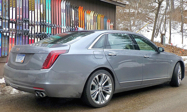 Cadillac’s CT6 has enticing lines and a 400-horsepower 3.0-liter V6, priced between $45,000-$80,000. Photo credit: John Gilbert