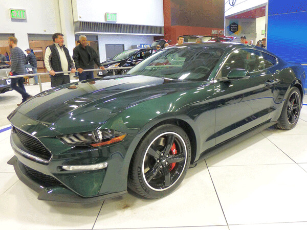 Ford shows its 2018 Mustang Bullitt replica at the Twin Cities Auto Show. Photo credit: John Gilbert