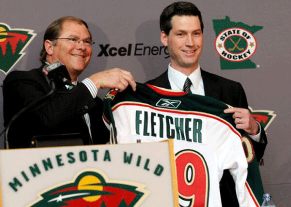 Wild owner Craig Leipold and GM  Chuck Fletcher in happier times