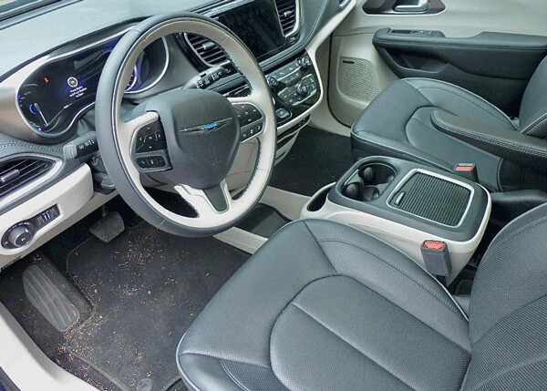 Classy interior of the Pacifica is comfortable and well-appointed for seven occupants.  Photo credit: John Gilbert