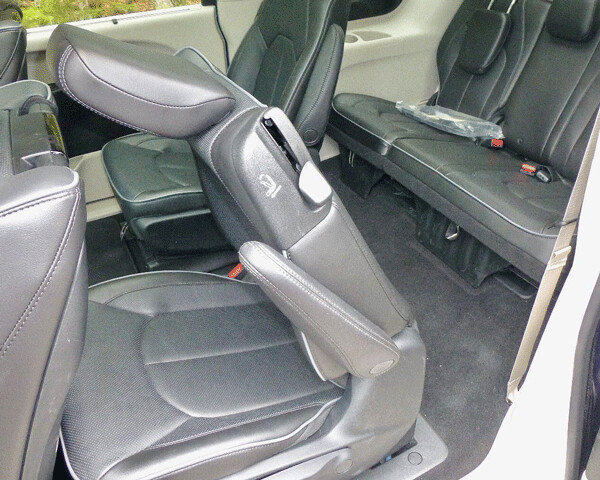 Multiple power switches allow seats to fold into floor or at least out of the way for rear  access. Photo credit: John Gilbert
