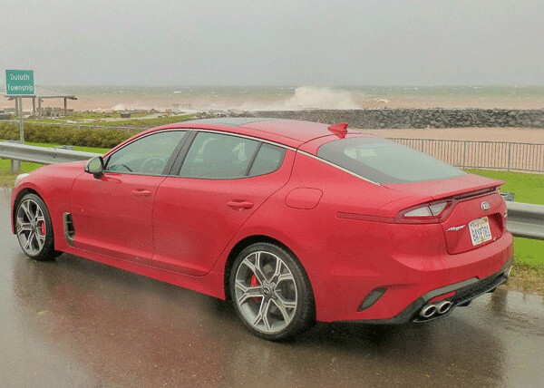 All-wheel drive complements a suite of safety and handling features of the Stinger, which means sporty handling and great all-weather security. Photo credit: John Gilbert