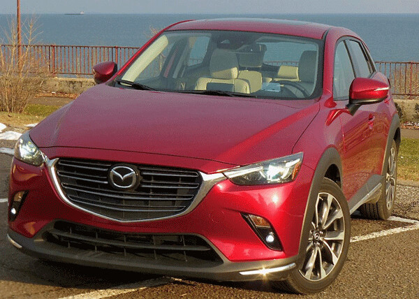 Distinctive styling upgrades distinguish Mazda CX-3 crossover styling. Photo credit: John Gilbert