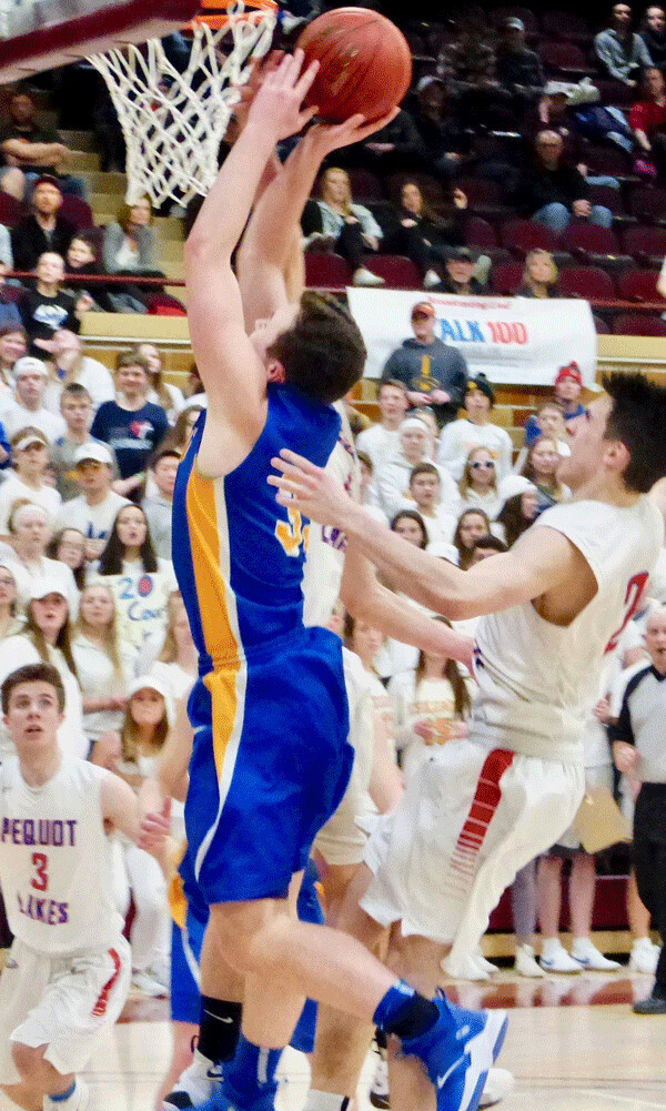 Camden Berger stepped up to make the key plays and score 20 points, leading Esko to a 58-45 Section 7AAA championship.
