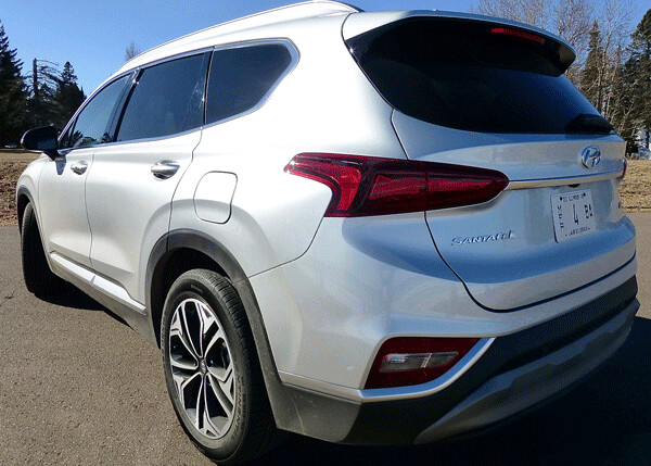 Styling did not overlook the contoured rear of the Santa Fe as well.  Photo credit: John Gilbert