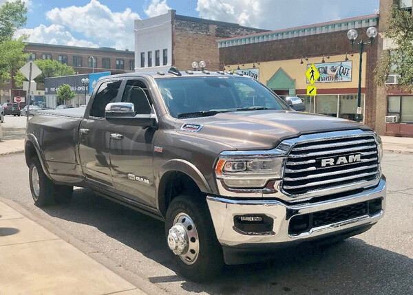 Cameras and parking aids help when you try to parallel park a Ram 3500 on a downtown street. Photo credit: John Gilbert