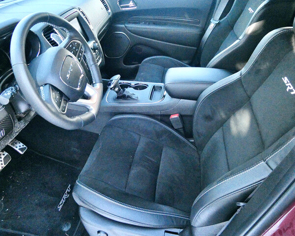Comfortable, firm SRT bucket seats are leather, heated and cooled -- when needed. Photo credit: John Gilbert
