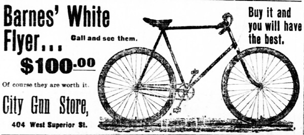 Ad in April 10, 1897 Duluth Herald.