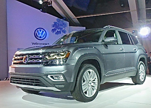 Volkswagen has introduced a new midsize SUV called the Atlas, which will hit dealerships in summer. Photo credit: John Gilbert