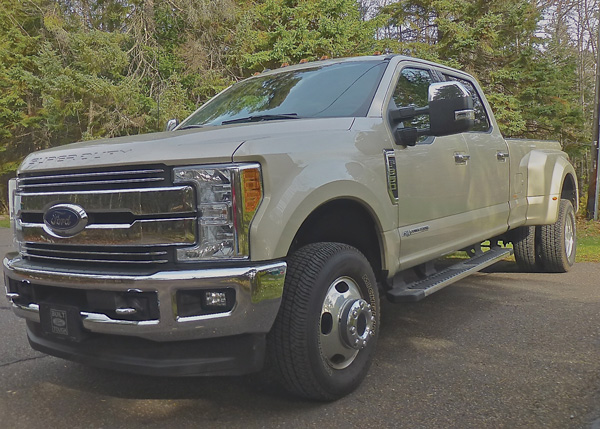 Massive front announces 2017 Ford F-350 Super Duty is arriving. Photo credit: John Gilbert