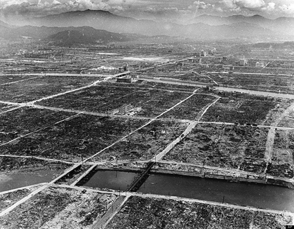 The atomic bombing of Hiroshima Japan Aug. 6, 1945 (pictured above after streets were cleared) was gob-smacking. It incinerated with one device what had taken 464 separate B-29 bombers using firebombs to accomplish against Tokyo on April 26 that year.