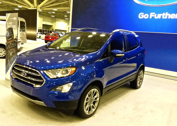 Ford EcoSport crossover, smaller than Escape. Photo credit: John Gilbert