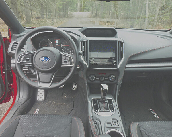 Driver's eye view displays all that's refined and necessary in handling the new 2017 Impreza. Photo credit: John Gilbert