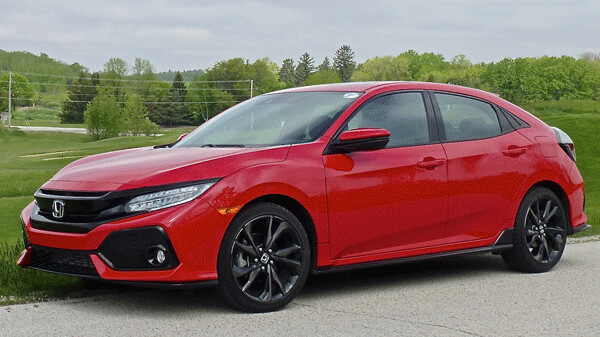 Honda now has the Civic,in various forms, including the 4-door Hatchback with a 1.5 Turbo. Photo credit: John Gilbert