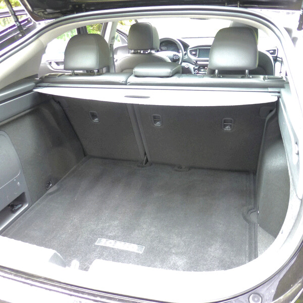 Sizable cargo area can be expanded with fold-down rear seats. Photo credit: John Gilbert