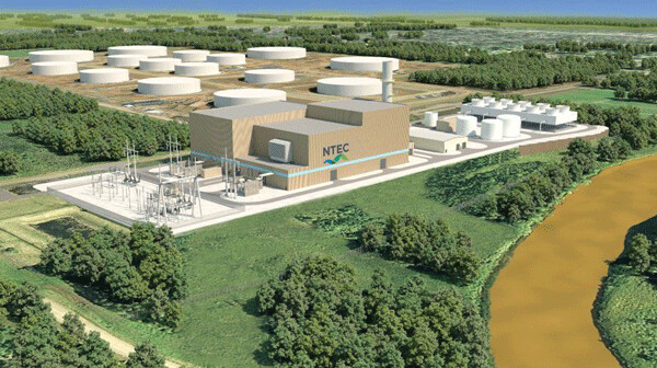 The proposed natural gas power plant in Superior. (Image: Minnesota Power)
