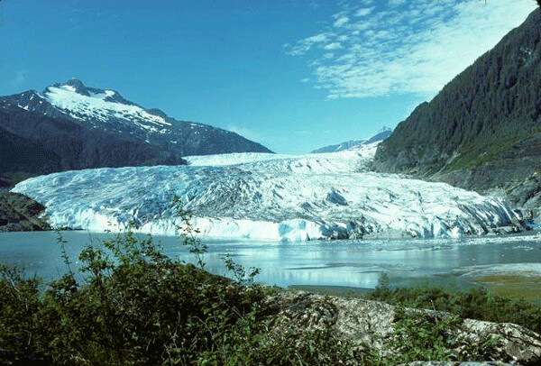 My parents visited Alaska both pre-kids and as empty-nesters. We had great family vacations, but never to Alaska. In 1976, my dad to this photo of the Mendenhall Glacier near Juneau, Alaska. Photo by Larry Stone.