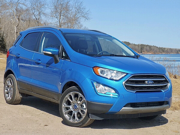 Smallest of Ford’s compact SUVs, the EcoSport offers SUV flexibility with econobox fuel economy. Photo credit: John Gilbert