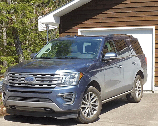 New Expedition pretty well fills the dimensions of the normal garage door. Photo credit: John Gilbert