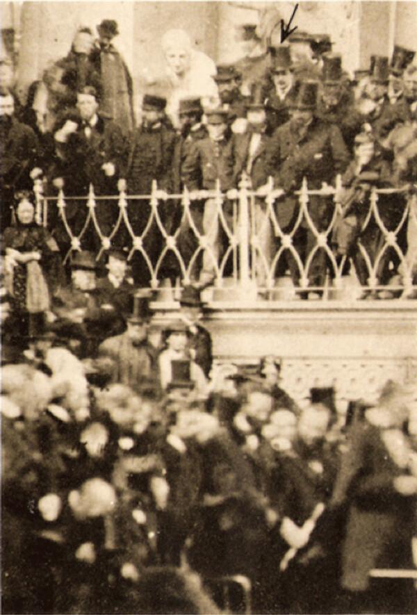 A possible photo of John Wilkes Booth at Lincoln’s Second Inaugural Address