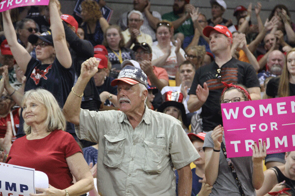 Trump brings out the passion in his supporters. Photo by: Richard Thomas