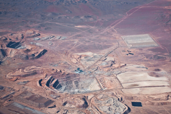 The Escondida copper-gold-silver mine complex in Chile's Atacama desert. The Escondida produces more copper than any other mine in the world (1.483 million tons in 2007), amounting to 9.5% of world output and making it a major part of the Chilean economy. The mine is located 110 miles southeast of Chile’s port city of Antofagasta, which is the namesake of the copper mining company that is planning to mine for copper in northeast Minnesota’s water-rich Boundary Waters Canoe Area Wilderness (BWCAW). All of Antofagasta’s copper mines in Chile are in arid, water-poor areas.