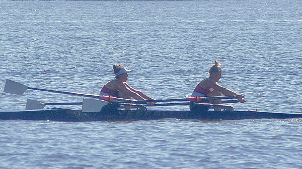 Long Lake’s women won the doubles, one of nine firsts they scored at the Duluth Regatta. Photo credit: John Gilbert