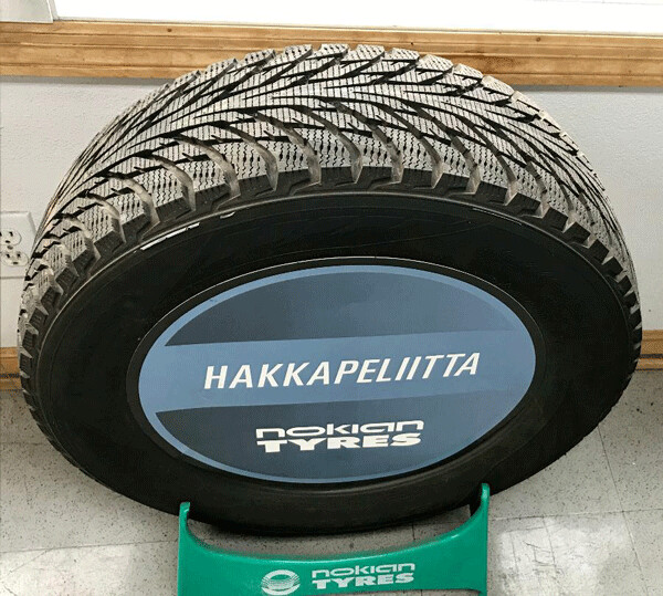 Nokian Hakkapeliitta is made in Finland and is the unequivocal best winter tire on the market.  Photo credit: John Gilbert