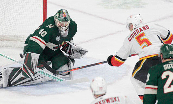 Minnesota Wild fall 2-1 to the  Calgary Flames in a Saturday Matinee tilt