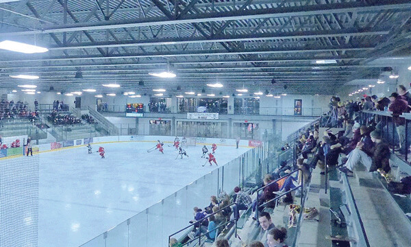 The comfortable, efficient St. Luke's Arena in Proctor, new this season, has great sightlines, impressive concessions, and even an elevator as the new showplace of Proctor hockey.  Photo credit: John Gilbert