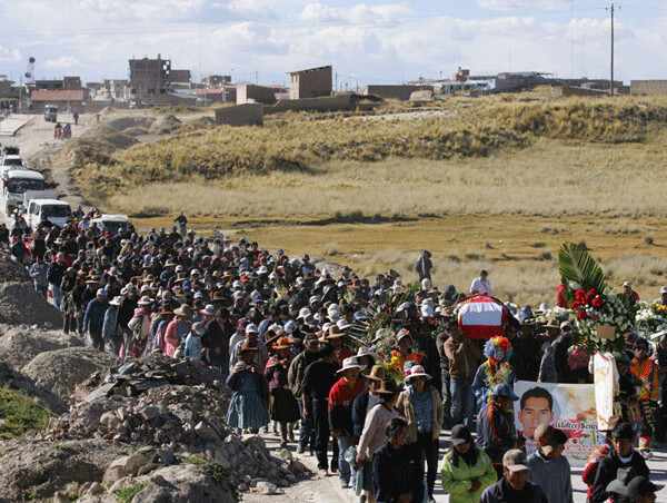 Local Peruvians protesting Glencore’s Alta Huata copper mine.  All photos are supplied by Gary Kohls