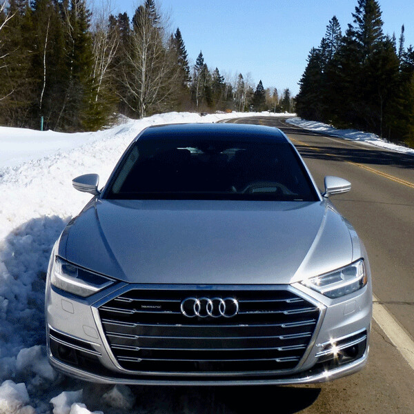 Expansive use of Audi's signature grille covers from headlight to headlight. Photo credit: John Gilbert