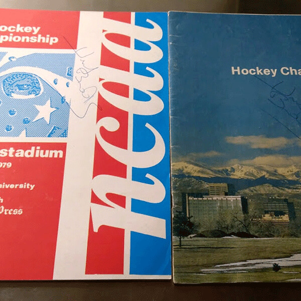 NCAA Mens Ice Hockey Championship  programs from the Marc Elliott sports collection