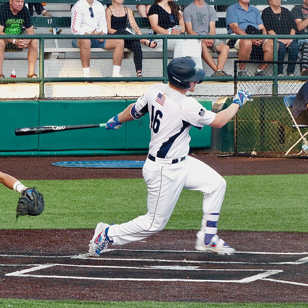 Danny Zimmerman's hitting helped the Huskies to second-half contention, although having to forfeit five victories hindered the effort. Photo credit: John Gilbert
