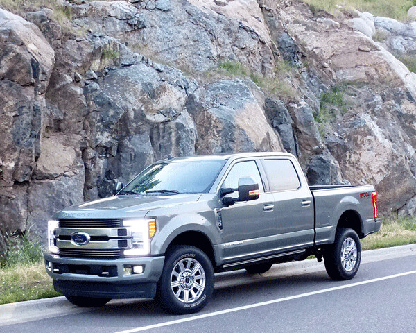 Ford's F250 Super-Duty has a 6.7-liter quiet turbo-diesel capable of hauling 32,000 pounds. Photo credit: John Gilbert