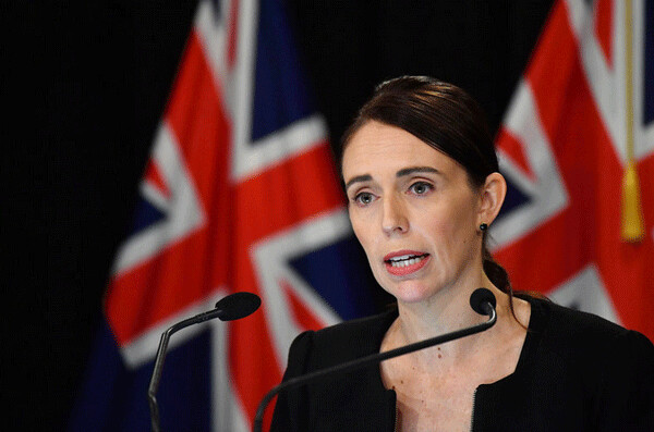 New Zealand Prime Minister Jacinda Ardern addresses the media on March 16 in Wellington, New Zealand. Ardern said she would seek a change in her country's gun laws after after at least one man opened fire during afternoon prayers Friday and killed at least 49 people at two mosques in Christchurch. Mark Tantrum/Getty Images