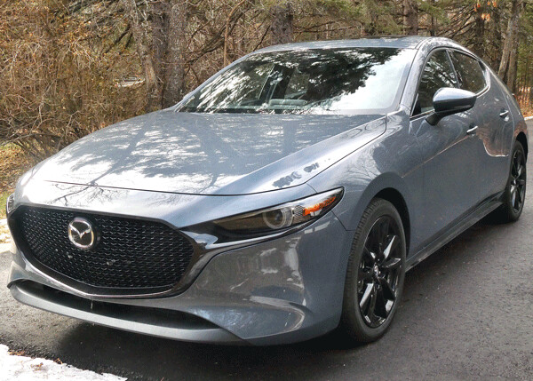 The all-wheel drive worked well in heavy snow, but we can only imagine how neat the Mazda3 will be come springtime. Photo credit: John Gilbert