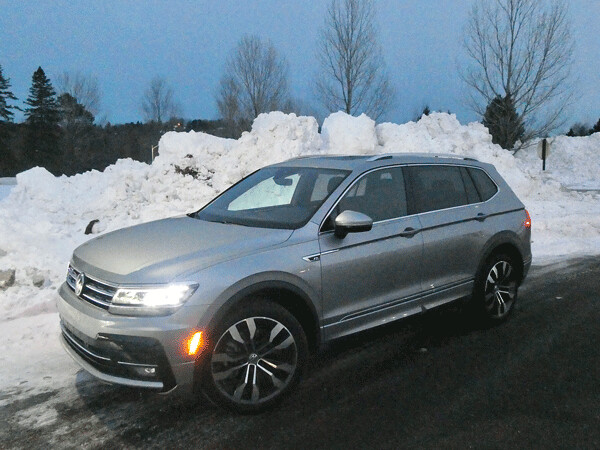 North Shore snow piled up, but the Tiguan was a solid and secure way to go dashing through the snow. Photo credit: John Gilbert
