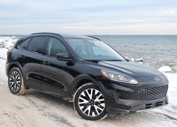  Ford’s revised 2020 Escape makes a major departure from its boxy but popular predecessor to a low, curvaceous SUV that can be bought with a hybrid powertrain and all-wheel drive. Photo credit: John Gilbert