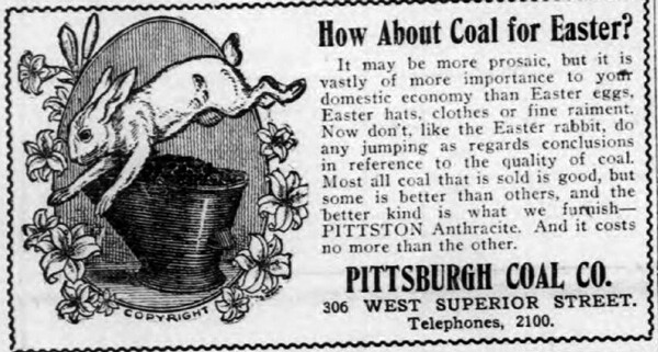 Ad in April 9, 1909 Duluth Herald.