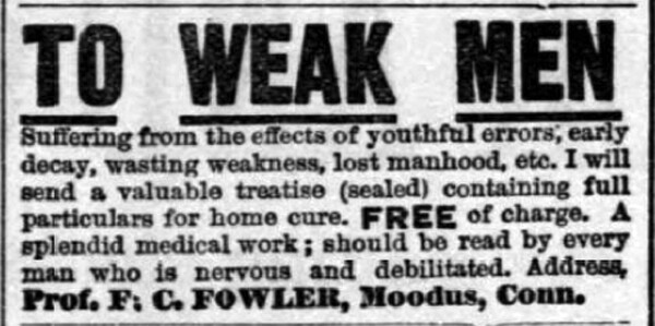 Ad from the April 30, 1881, Duluth HErald.