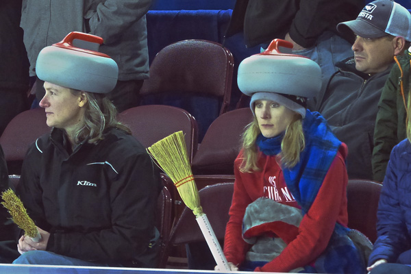 Yes, curling has its devoted fans. Photo credit: John Gilbert